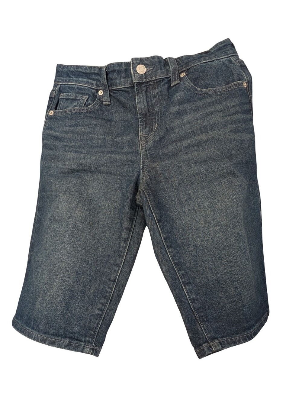 GAP Blue Denim Bermuda Shorts Crop Peddle Pushers Clam Diggers Jorts 27"